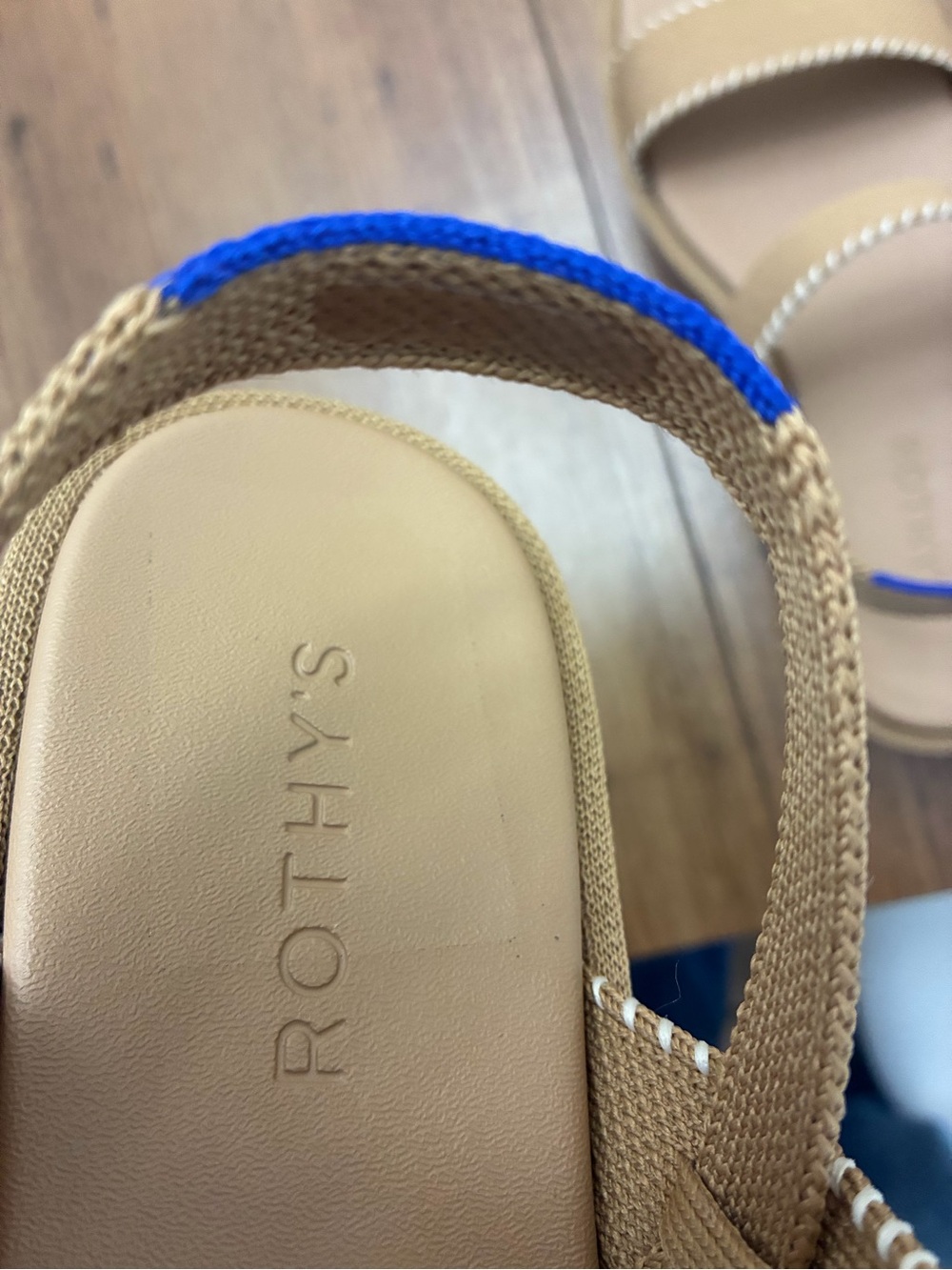 Rothy's Tan the lightweight sandal wren whipstitch NEW various sizes - Picture 12 of 12